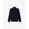 Zadig & Voltaire Womens Encre Taskam Rhinestone-embellished Stretch-woven Overshirt Xs In Blue