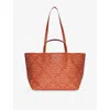 Zadig & Voltaire Womens Flame Logo-print Coated-canvas Xl Shopper In Orange
