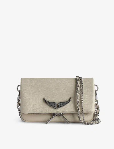 Zadig & Voltaire Rock Macrame Shoulder Bag In Flash
