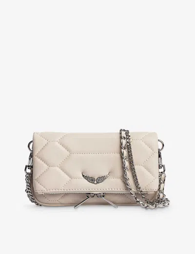 Zadig & Voltaire Womens Flash Rock Nano Xl Scale Leather Shoulder Bag