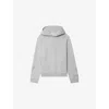 Zadig & Voltaire Womens Gris Chine Georgy Branded Cotton-jersey Hoody In Gray