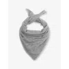 Zadig & Voltaire Womens Stevie Strass Western Cashmere Scarf Gris Chin In Gray