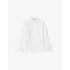 Zadig & Voltaire Womens Judo Morning Embroidered-lace Linen And Cotton-blend Shirt Xs In White