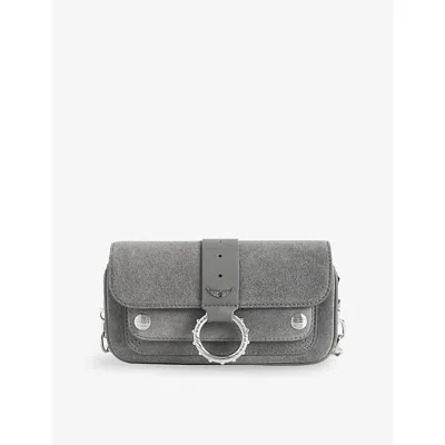 Zadig & Voltaire Womens Kate Suede Wallet Bag Road