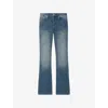 Zadig & Voltaire Womens Light Blue Eclipse Bootcut Denim Jeans In Blue
