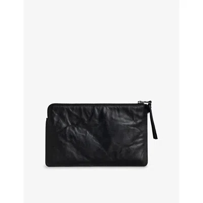 Zadig & Voltaire Womens Noir Angel Leather Pochett In Black