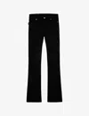 Zadig & Voltaire Eclipse Bootcut Stretch-denim Jeans In Noir