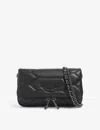 Zadig & Voltaire Womens Noir Rock Nano Leather Cross-body Bag In Noir