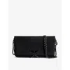 Zadig & Voltaire Rock Soft Savage Small Leather Handbag In Noir