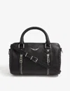 Zadig & Voltaire Xs Sunny Grained Leather Shoulder Bag In Noir