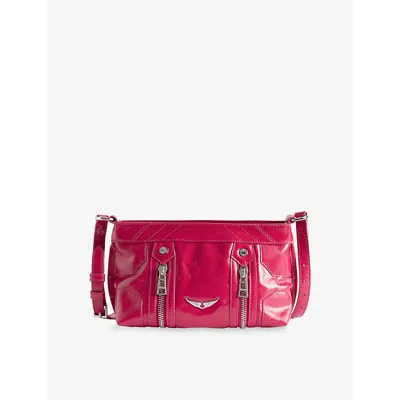 Zadig & Voltaire Sunny Mood Vintage Patent Bag In Pink