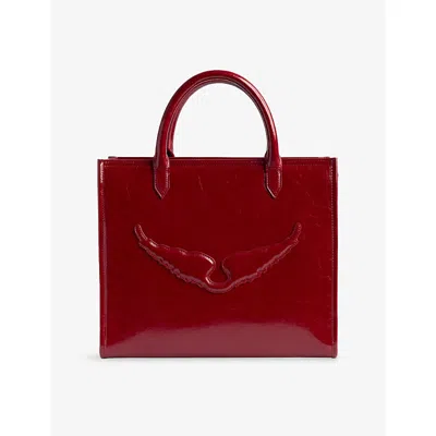 Zadig & Voltaire Womens Power Angel Patent-leather Tote Bag