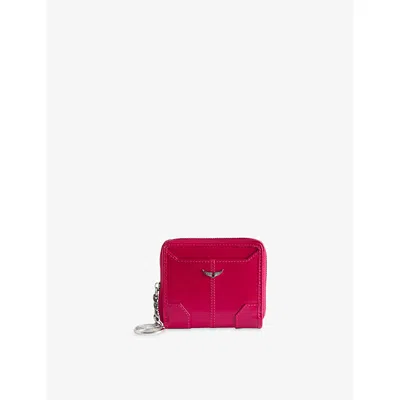 Zadig & Voltaire Mini Sunny Charm Wallet In Pink