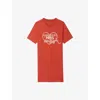 Zadig & Voltaire Womens Zadig&voltaire Dima Graphic-print Short-sleeve Cotton Mini Dress