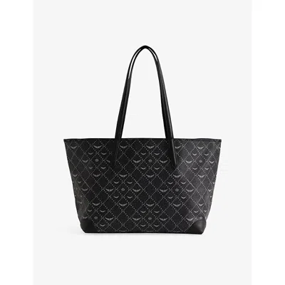 Zadig & Voltaire Womens Z Shopper Coated-canvas Tote Bag Black