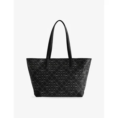 Zadig & Voltaire Womens Z Shopper Xl Coated-canvas Tote Bag Black