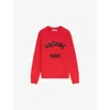 Zadig & Voltaire Womens Branded Round-neck Cotton-blend Sweatshirt Love Xs In Red