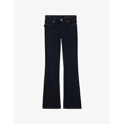 Zadig & Voltaire Womens Zadig&voltaire Eclipse Flared Mid-rise Denim Jeans In Blue