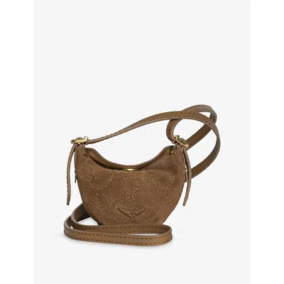 Zadig & Voltaire Womens Cognac Gri Gri Jane Leather Cross-body Bag In Brown