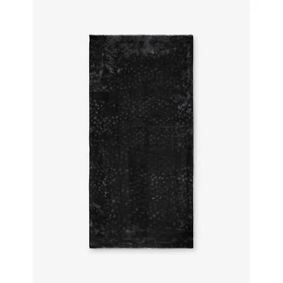 Zadig & Voltaire Womens Road Judy Stars Printed Wool Scarf