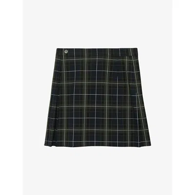 Zadig & Voltaire Womens Zadig&voltaire Jumi Tartan Woven Mini Skirt In Encre
