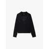 Zadig & Voltaire Womens Zadig&voltaire Markuz Rhinestone-embellished Cashmere Jumper In Black
