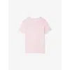 Zadig & Voltaire Womens Candy Marta Diamante-embellished Short-sleeve Cotton-blend T-shirt In Pink