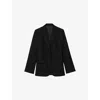 Zadig & Voltaire Womens Zadig&voltaire Valse Single-breasted Woven Blazer In Black
