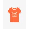 Zadig & Voltaire Woos Ringer Graphic T-shirt In Orange