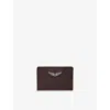 Zadig & Voltaire Womens Fierce Zv Pass Logo-plaque Leather Cardholder