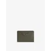 Zadig & Voltaire Womens Zv Pass Logo-plaque Leather Cardholder Record In Record
