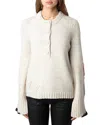 Zadig & Voltaire Wool & Cashmere-blend Sweater In Neutral