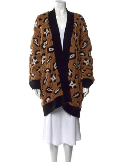 Pre-owned Zadig & Voltaire Wool Animal Print Sweater In Neutral
