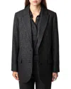 Zadig & Voltaire Wool-blend Blazer In Black