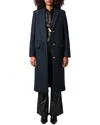 Zadig & Voltaire Wool-blend Coat In Black