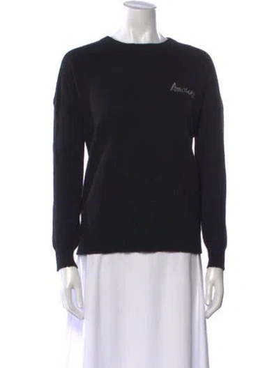 Pre-owned Zadig & Voltaire Wool Crew Neck Sweater In Black