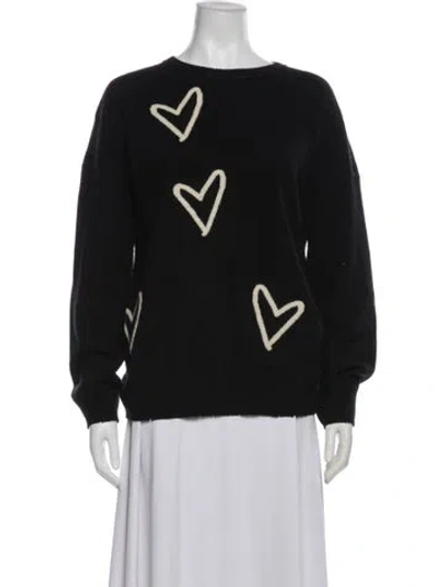 Pre-owned Zadig & Voltaire Wool Crew Neck Sweater In Black