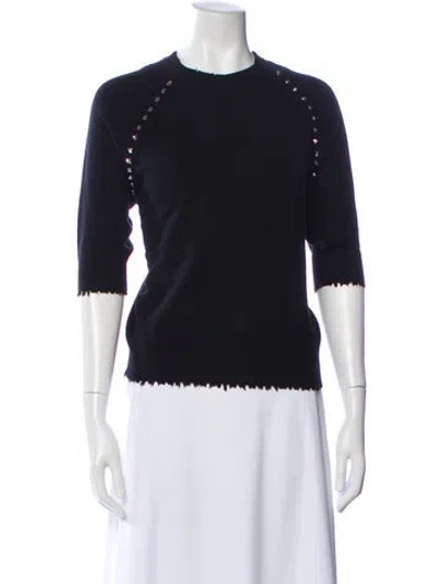 Pre-owned Zadig & Voltaire Wool Crew Neck Sweater In Black