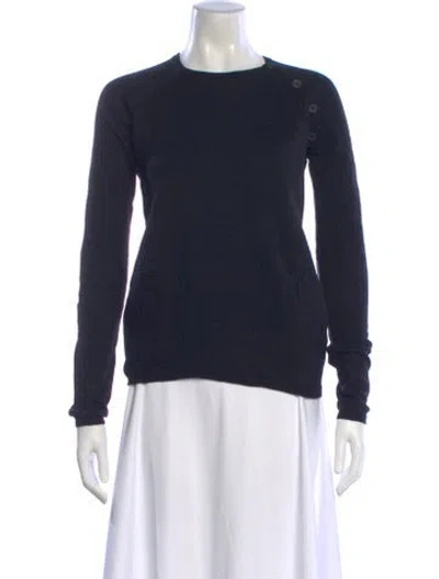 Pre-owned Zadig & Voltaire Wool Crew Neck Sweater In Blue