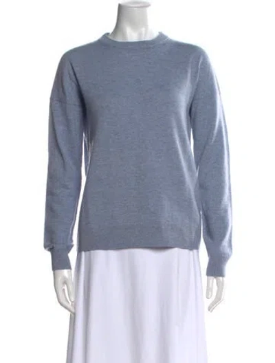 Pre-owned Zadig & Voltaire Wool Crew Neck Sweater In Blue