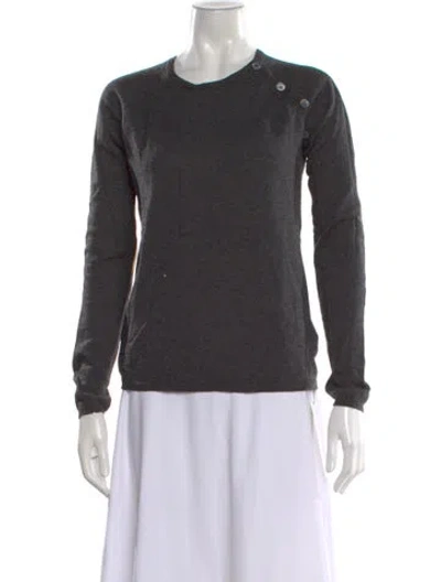 Pre-owned Zadig & Voltaire Wool Crew Neck Sweater In Gray