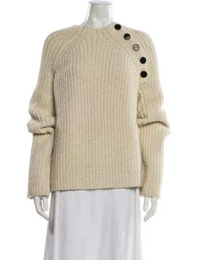 Pre-owned Zadig & Voltaire Wool Crew Neck Sweater In Neutral