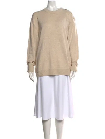 Pre-owned Zadig & Voltaire Wool Crew Neck Sweater In Neutrals