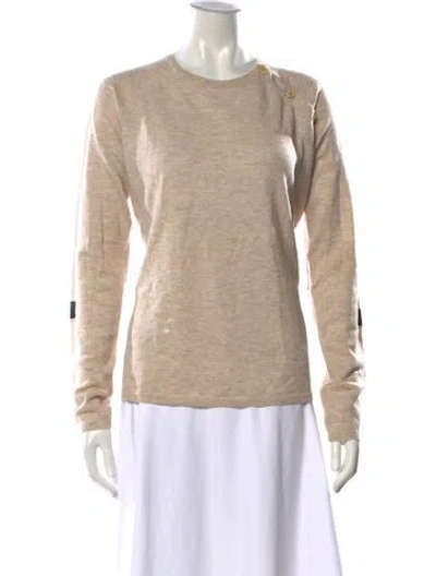 Pre-owned Zadig & Voltaire Wool Crew Neck Sweater In Neutrals