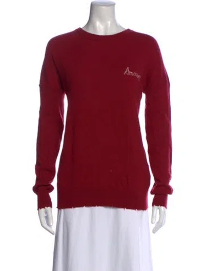 Pre-owned Zadig & Voltaire Wool Crew Neck Sweater In Red
