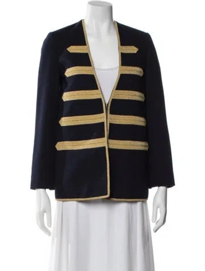 Pre-owned Zadig & Voltaire Wool Evening Jacket In Blue