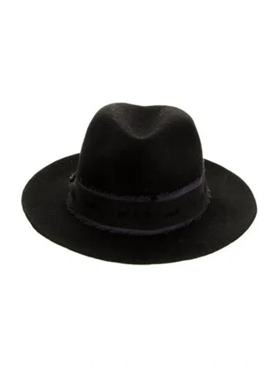 Pre-owned Zadig & Voltaire Wool Fedora Hat In Black
