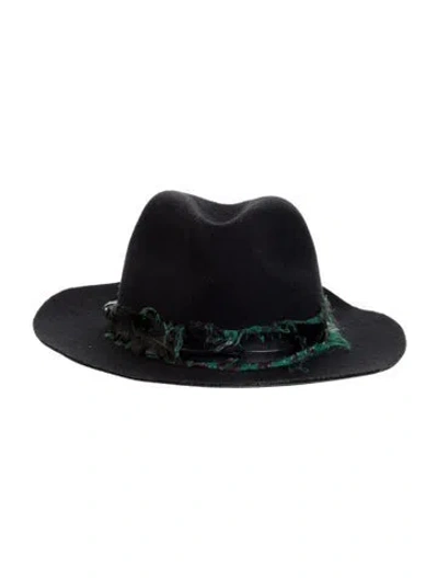 Pre-owned Zadig & Voltaire Wool Fedora Hat In Black