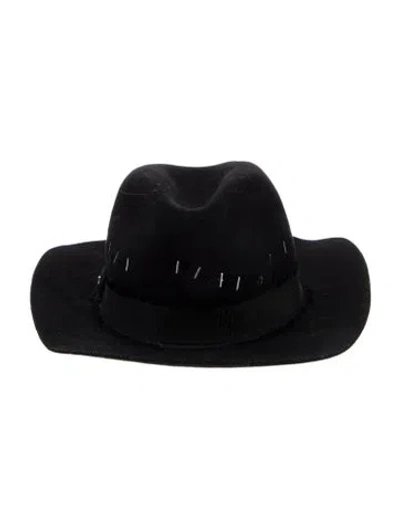 Pre-owned Zadig & Voltaire Wool Fedora Hat In Black