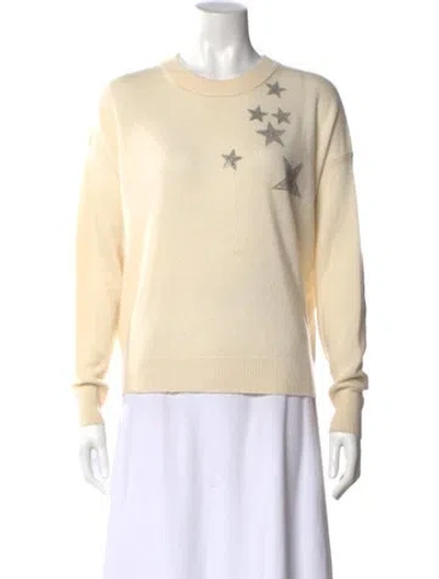 Pre-owned Zadig & Voltaire Wool Graphic Print Sweater In Neutral